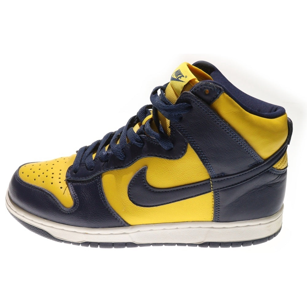 NIKE(ナイキ) DUNK HIGH SP MICHIGAN ダンク ミシガン ハイカットスニーカー ネイビー/イエロー US9/27cm CZ8149-700