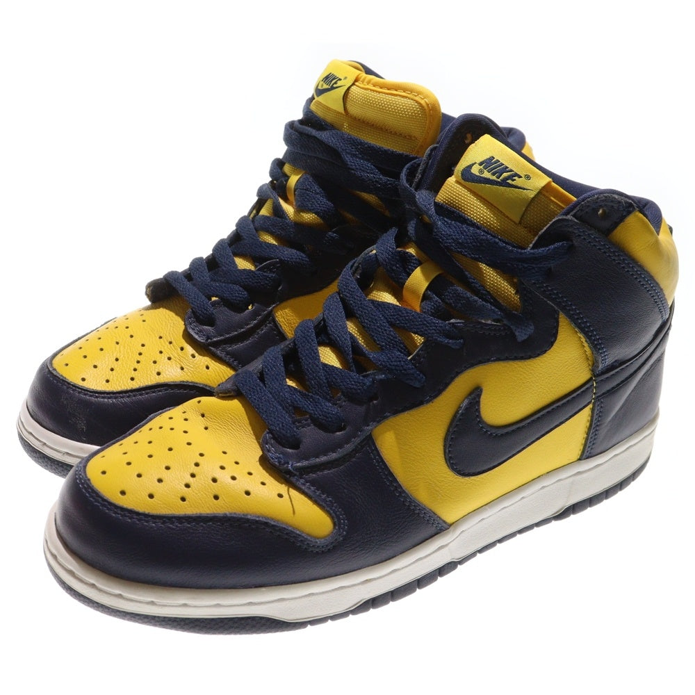 NIKE(ナイキ) DUNK HIGH SP MICHIGAN ダンク ミシガン ハイカットスニーカー ネイビー/イエロー US9/27cm CZ8149-700