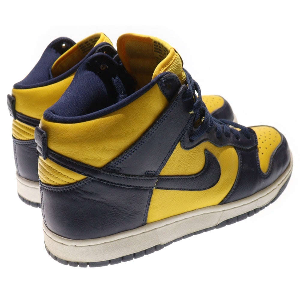 NIKE(ナイキ) DUNK HIGH SP MICHIGAN ダンク ミシガン ハイカットスニーカー ネイビー/イエロー US9/27cm CZ8149-700