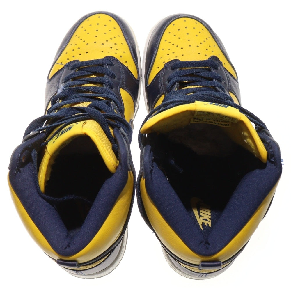 NIKE(ナイキ) DUNK HIGH SP MICHIGAN ダンク ミシガン ハイカットスニーカー ネイビー/イエロー US9/27cm CZ8149-700