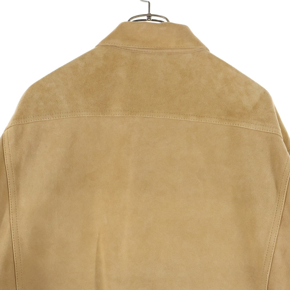 BEAMS(ビームス) スエード レザー トラック ジャケット ベージュ 21F‐BM054