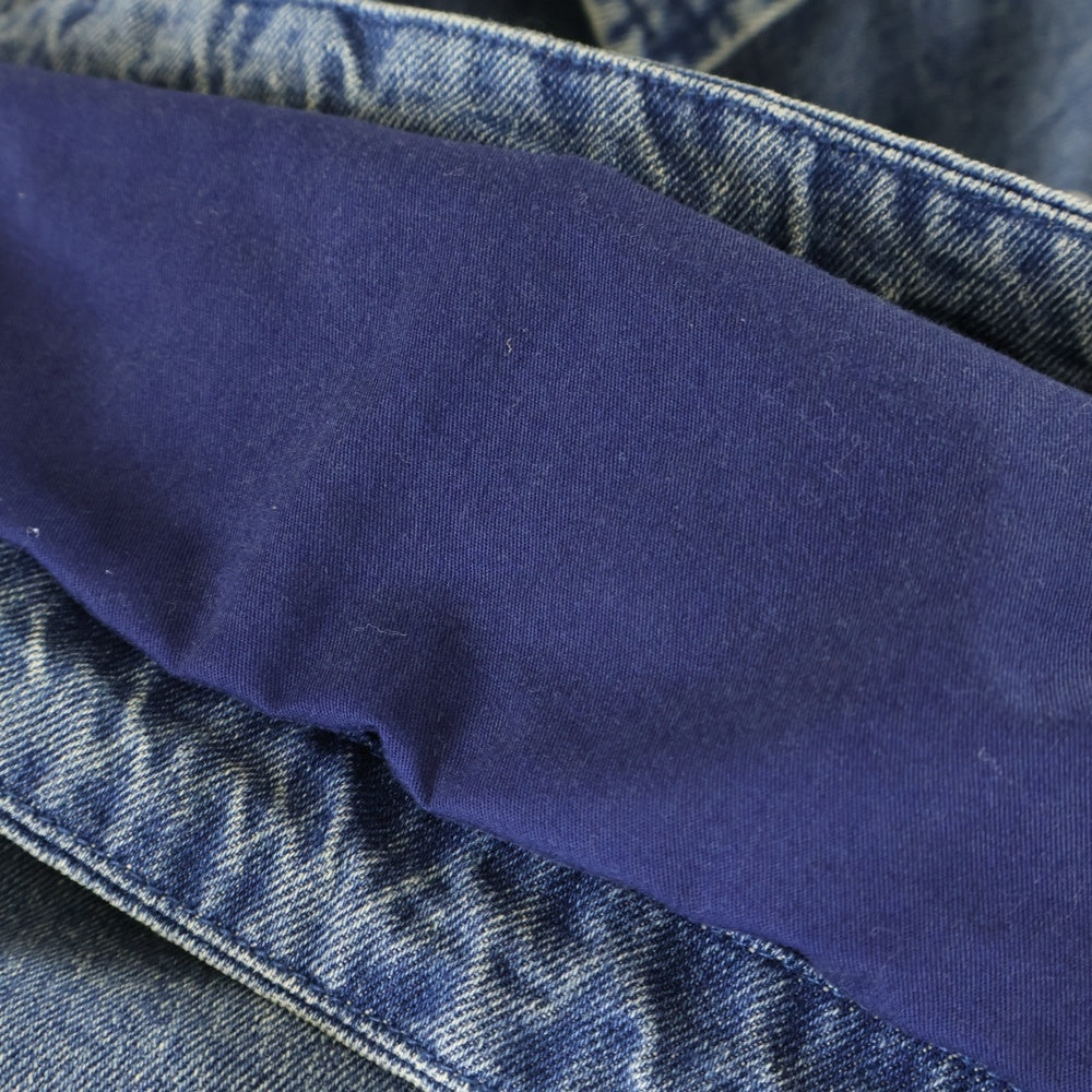 LFYT(エルエフワイティー) 20AW LF LOGO WASHED DENIM COACH JACKET ロゴ ウォッシュド デニム コーチ ジャケット インディゴ LA201003