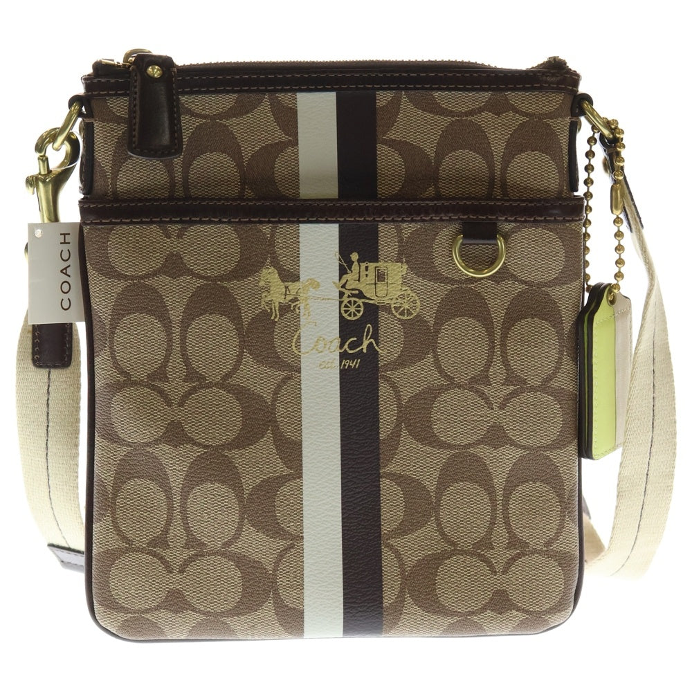 COACH(コーチ) シグネチャーロゴ PVCショルダーバッグ ベージュ L0873-42385 レディース