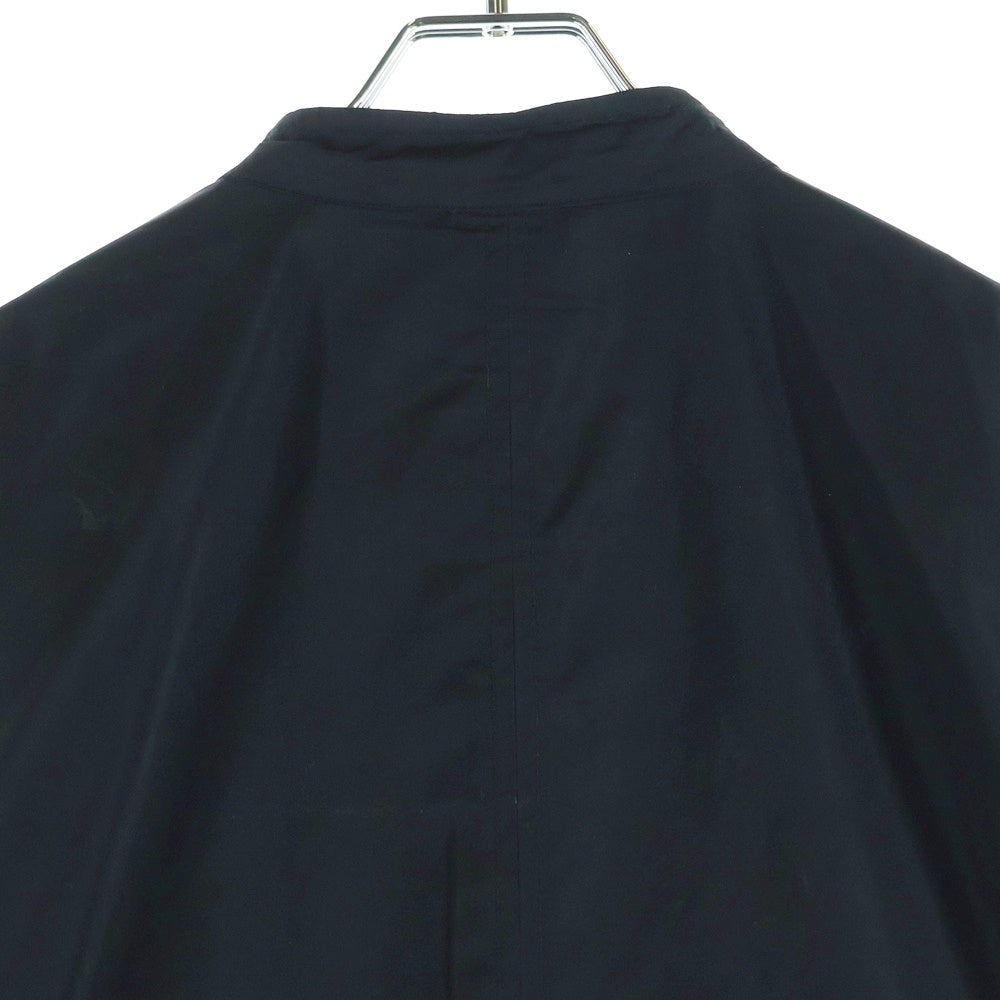 DIESEL(ディーゼル) 八の字ポケット ロゴデザインプレート ジップアップ ナイロンジャケット ブラック