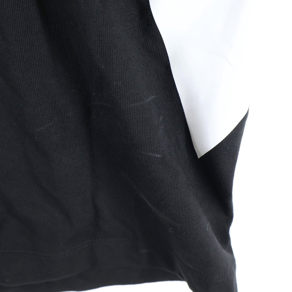MONCLER(モンクレール) 21SS 両面プリントデザイン アームロゴ クルーネック カットソー 半袖Tシャツ ブラック H20918C00001