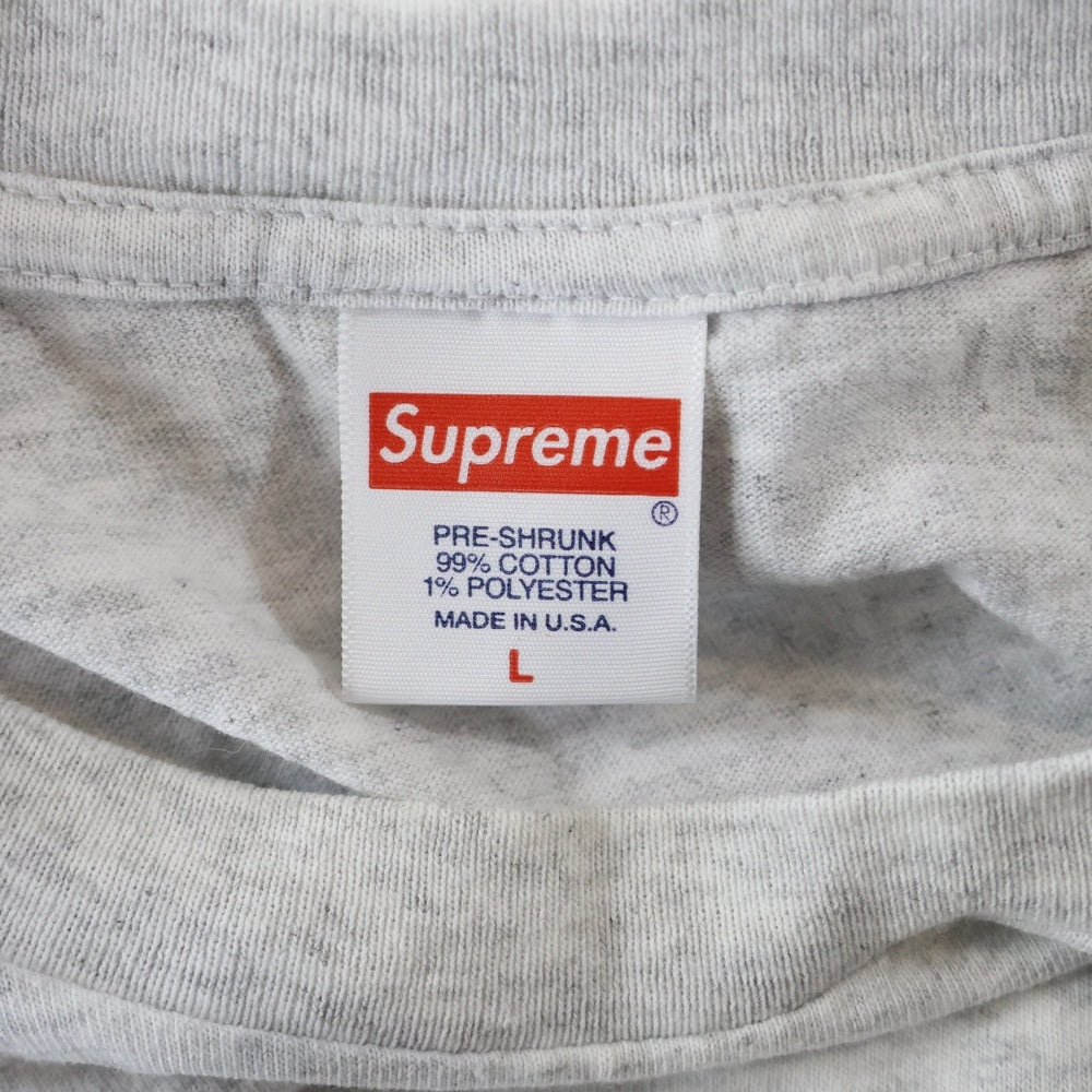 SUPREME(シュプリーム) 20AW Balloons Tee バルーン フロントロゴデザイン クルーネック カットソー 半袖Tシャツ グレー