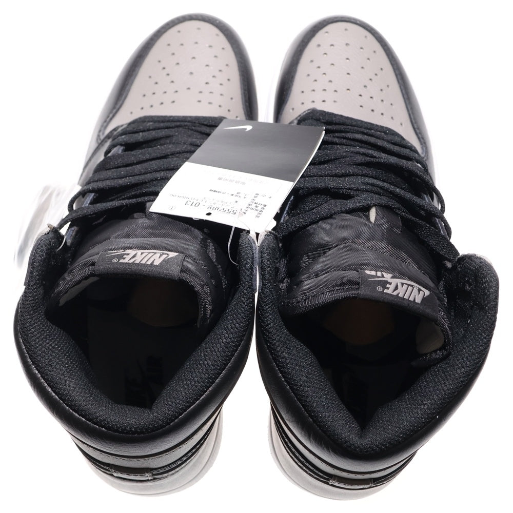 NIKE(ナイキ) AIR JORDAN 1 RETRO HIGH OG SHADOW エアジョーダン レトロ シャドウ ハイカットスニーカー ブラック/グレー US9/27cm 555088-013