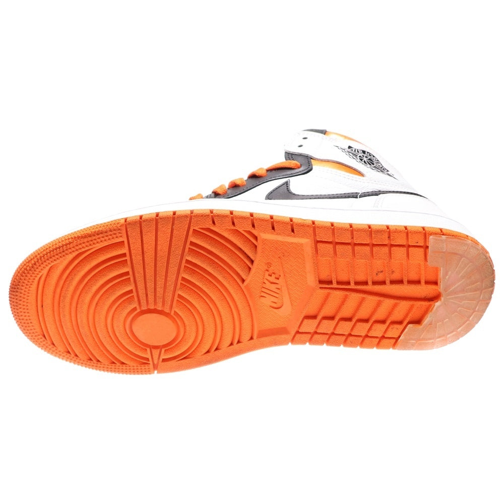 NIKE(ナイキ) AIR JORDAN 1 HIGH OG ELECTRO ORANGE エア ジョーダン エレクトロオレンジ ハイカットスニーカー ホワイト/オレンジ US8/26cm 555088-180