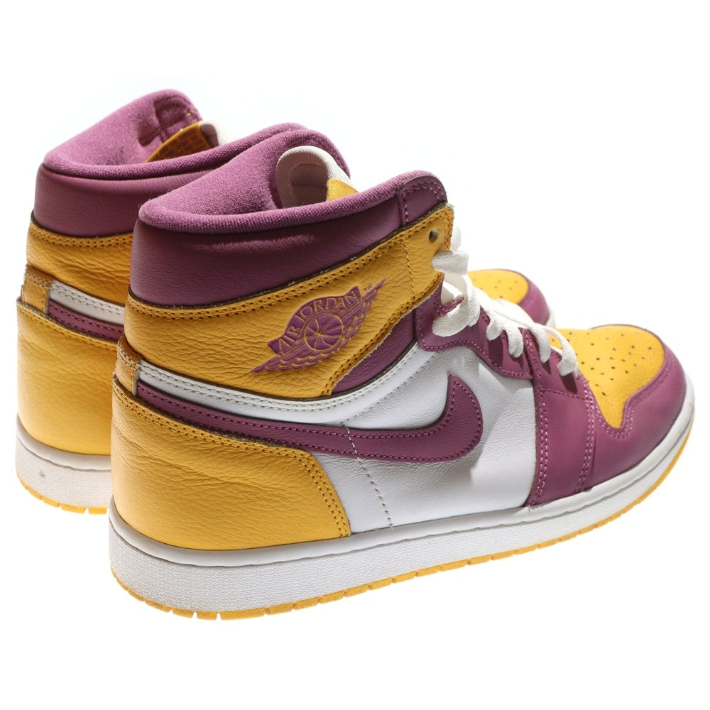 NIKE(ナイキ) AIR JORDAN 1 RETRO HIGH OG BROTHERHOOD エアジョーダン レトロ ブラザーフッド ハイカットスニーカー イエロー/パープル US10/28cm 555088-706