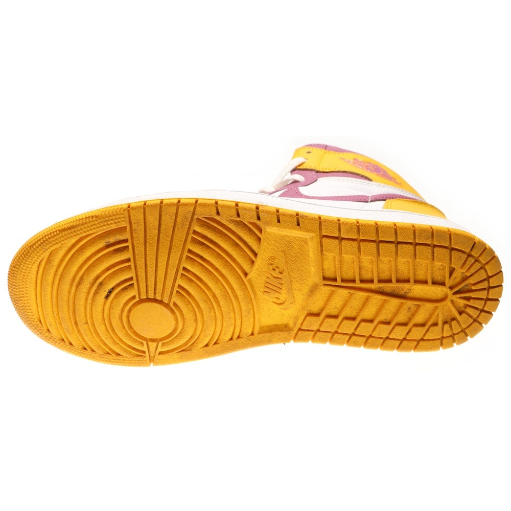 NIKE(ナイキ) AIR JORDAN 1 RETRO HIGH OG BROTHERHOOD エアジョーダン レトロ ブラザーフッド ハイカットスニーカー イエロー/パープル US10/28cm 555088-706