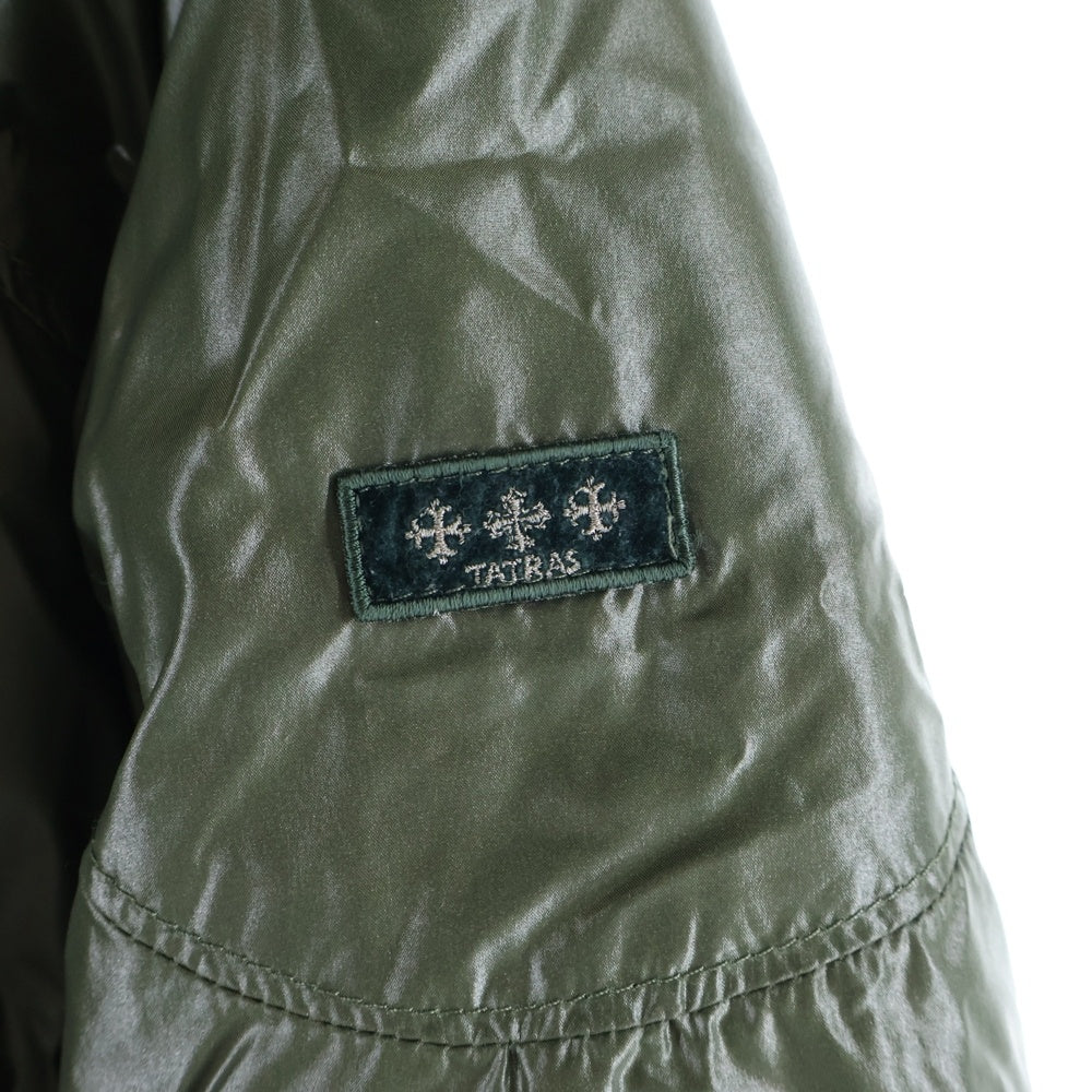 TATRAS(タトラス) ナイロン フーデッド ダウンジャケット カーキ MTA-415-10
