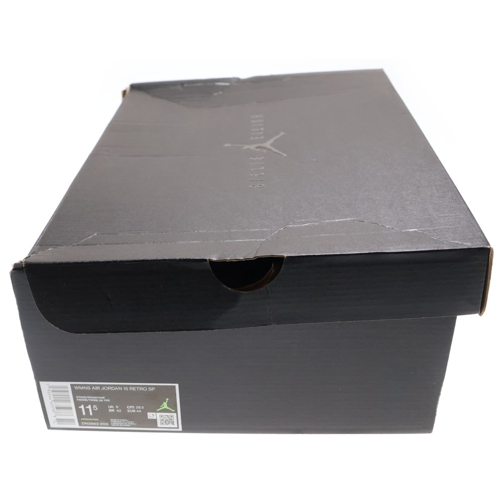 NIKE(ナイキ) ×Billie Eilish WMNS AIR JORDAN 15 SP ビリーアイリッシュ ウィメンズ エアジョーダン15 ハイカットスニーカー ベージュ US11.5/28.5cm DN2863-200