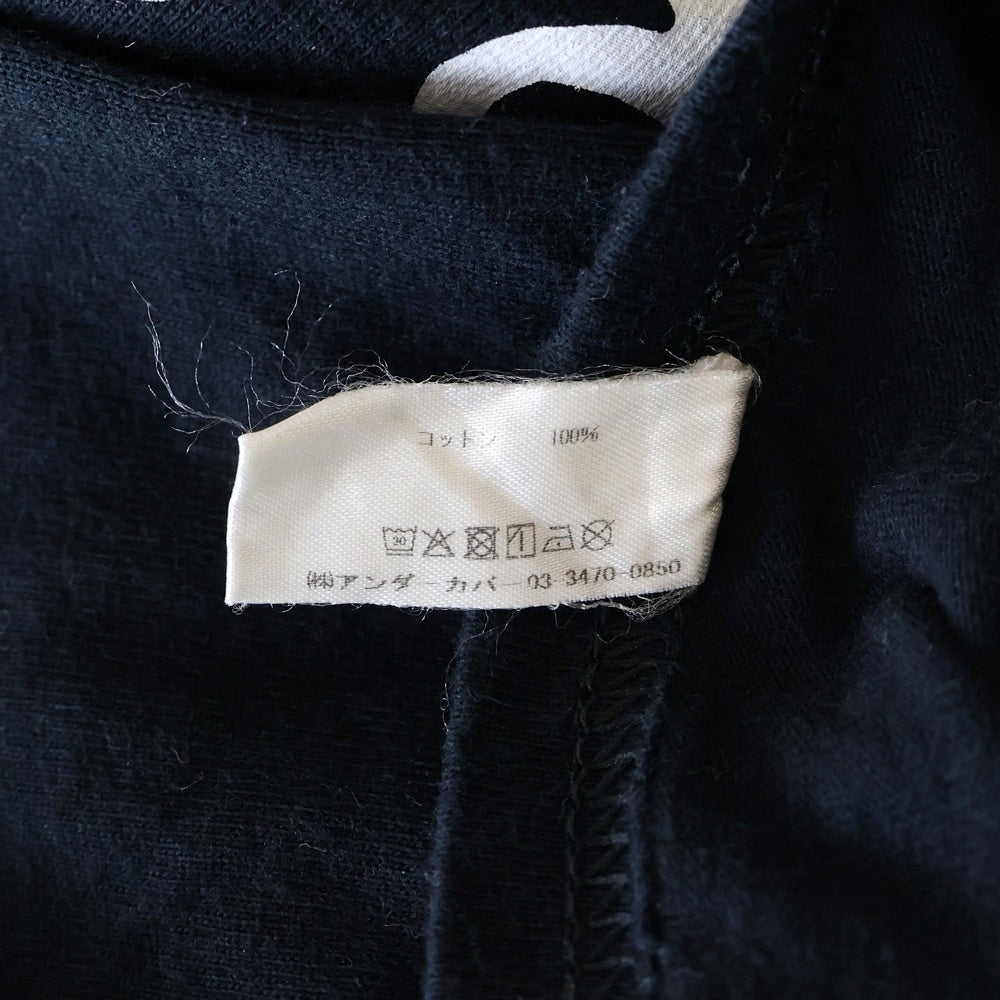 UNDERCOVER(アンダーカバー) ×Yu Nagaba 長場雄 BEAR MASK TEE フロントロゴデザイン クルーネック カットソー 半袖Tシャツ ブラック UCIE9813-2