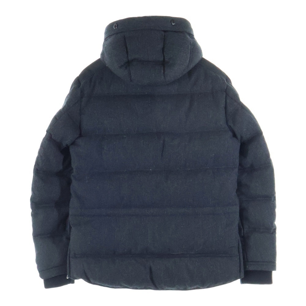 MONCLER(モンクレール) HUGO マルチボケット ウール フーデッド ダウンジャケット ダークグレー 920-091-41367-50