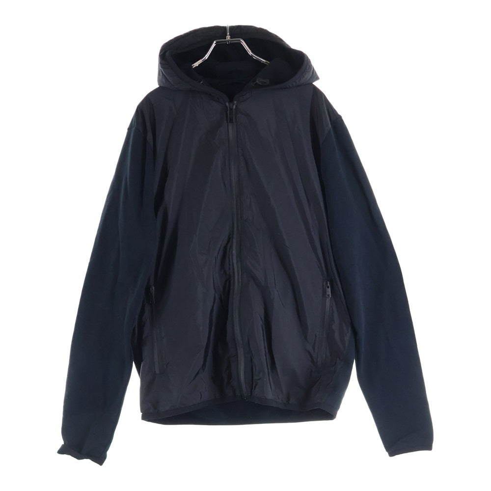 PRADA(プラダ) 19SS スウェット 切替 ナイロン ジップアップ ジャケット ブラック SJC568 R191