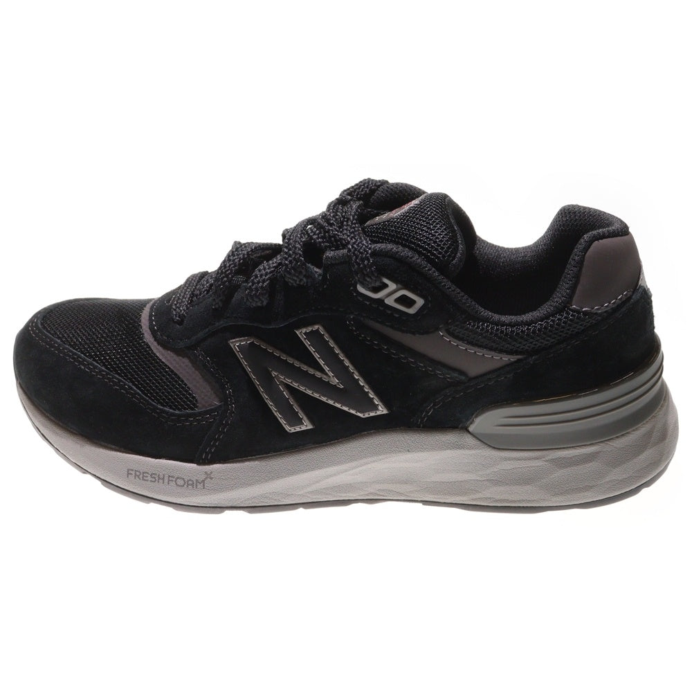 New Balance(ニューバランス) MW880BB7 スエード ローカットスニーカー ブラック US8/26cm