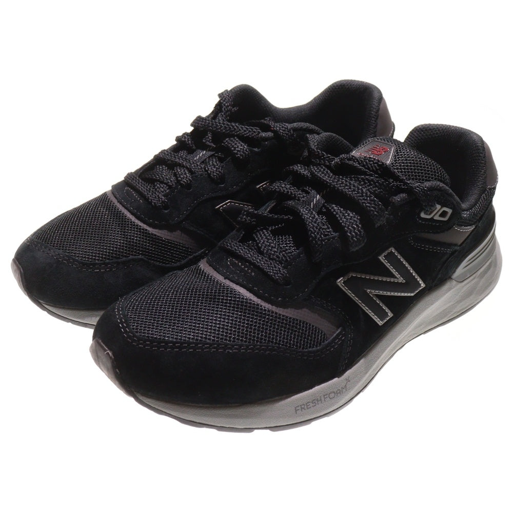 New Balance(ニューバランス) MW880BB7 スエード ローカットスニーカー ブラック US8/26cm