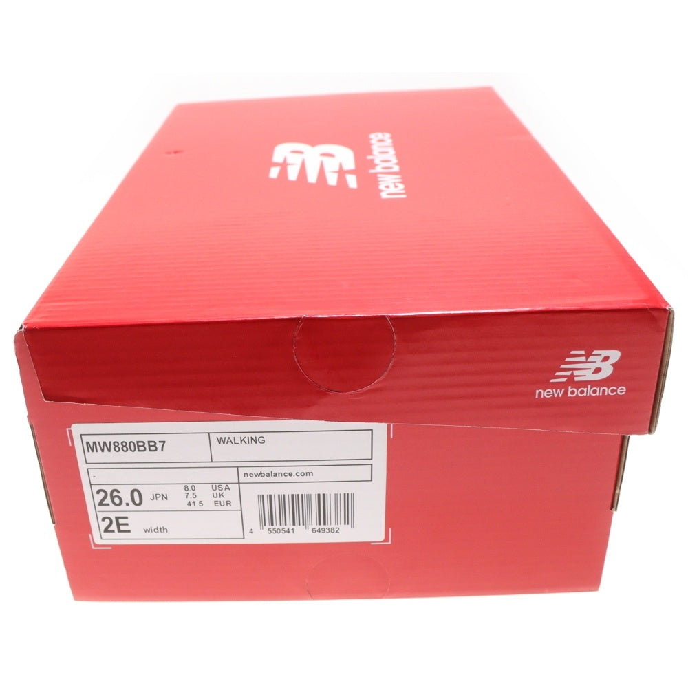 New Balance(ニューバランス) MW880BB7 スエード ローカットスニーカー ブラック US8/26cm