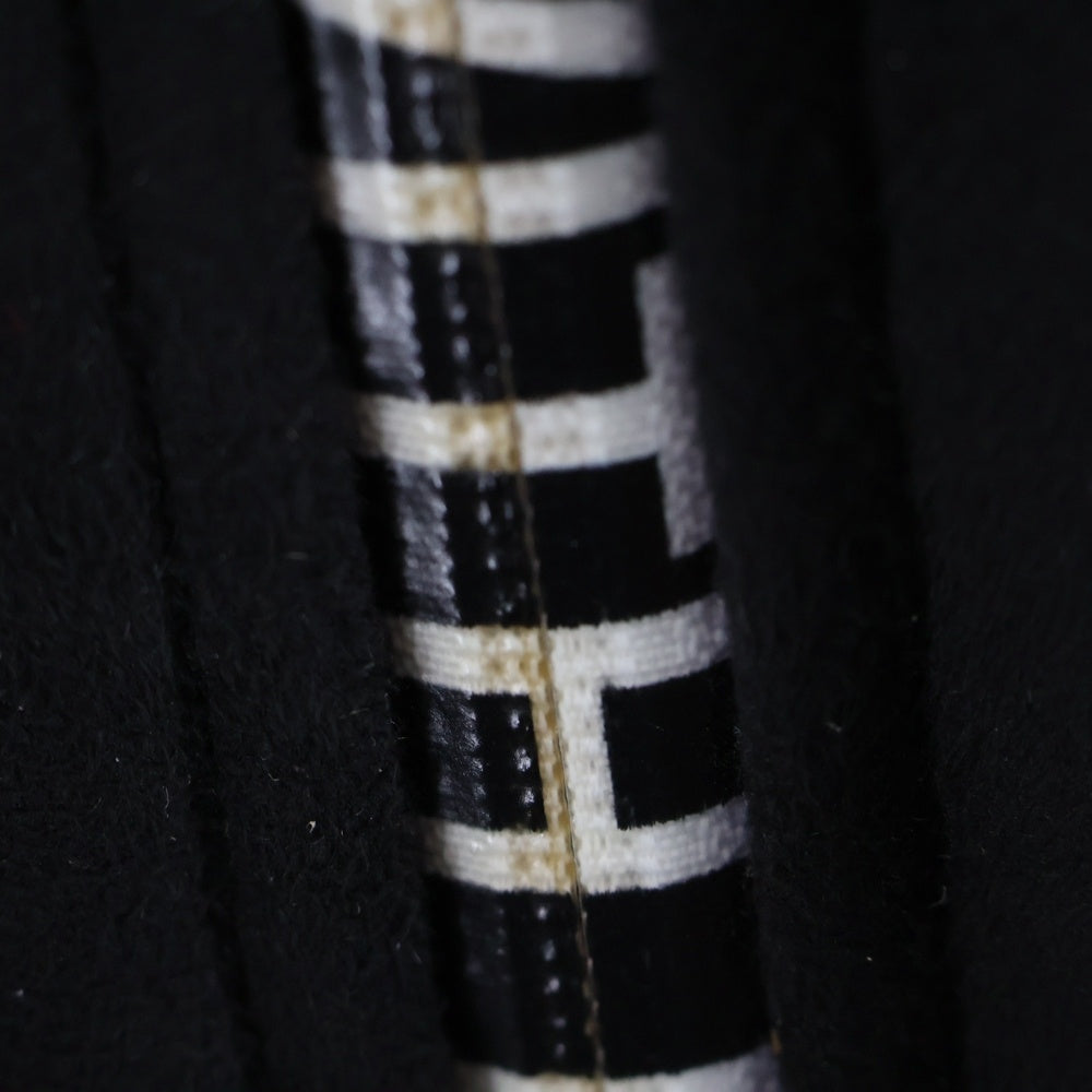 NEIGHBORHOOD(ネイバーフッド) 19AW RIDERS FM E-JKT マルチポケット ベルト付き ロゴデザインジップアップ ムートンライダースジャケット ブラック 192PPNH-JKM06