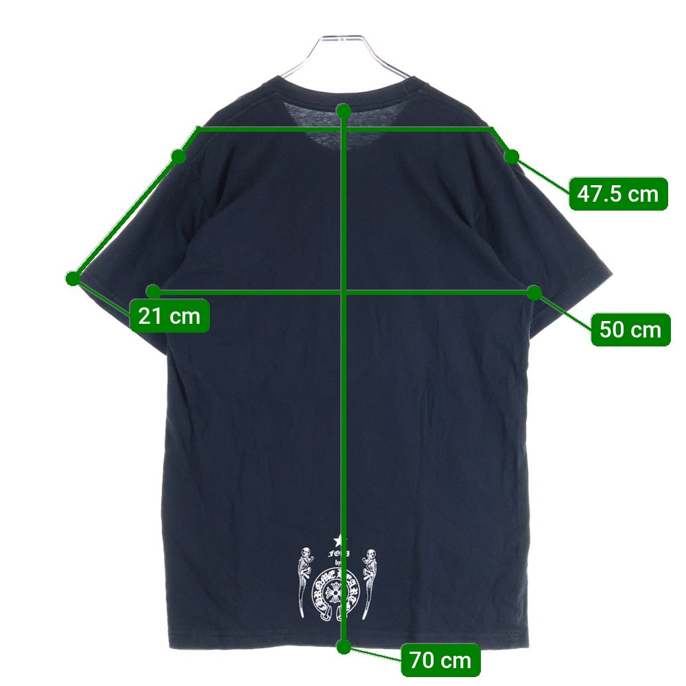 CHROME HEARTS(クロムハーツ) FOTI フォティ 両面プリント クルーネック 半袖Tシャツ カットソー ブラック