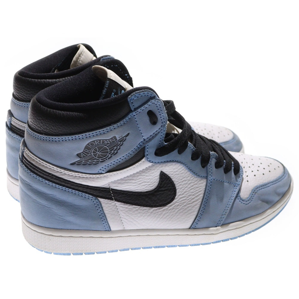 NIKE(ナイキ) AIR JORDAN 1 University Blue エアジョーダン 1 ユニバーシティブルー ホワイト ハイカットスニーカー US11/29cm 555088-134
