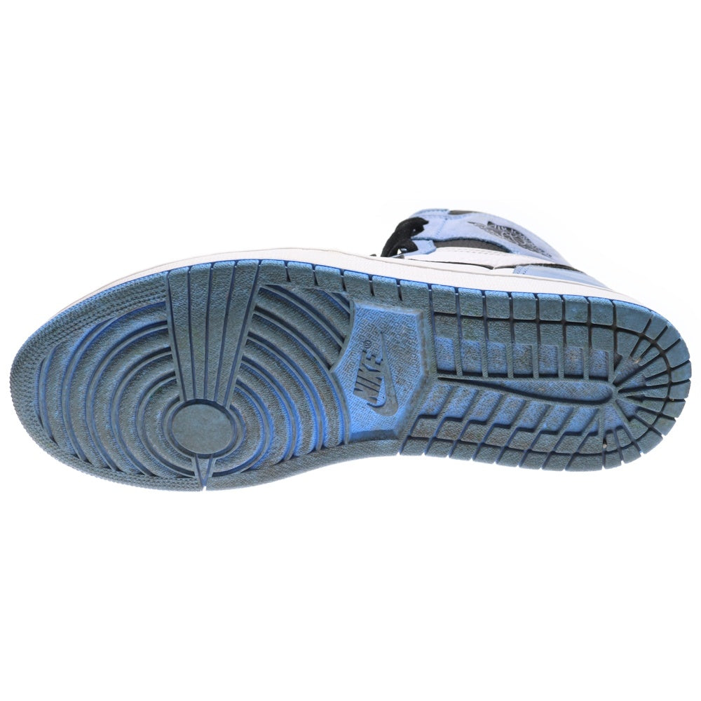 NIKE(ナイキ) AIR JORDAN 1 University Blue エアジョーダン 1 ユニバーシティブルー ホワイト ハイカットスニーカー US11/29cm 555088-134