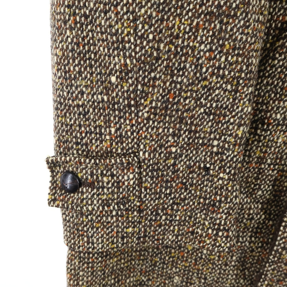 PENDLETON(ペンドルトン) 80-90S ウール くるみボタン ファー テーラードジャケット ブラウン