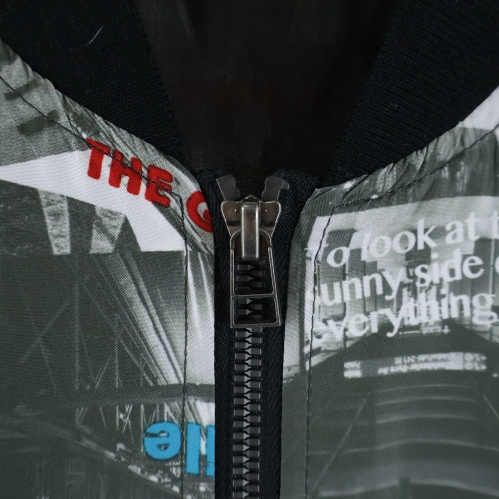 NO BRAND(ノーブランド) SIMPLIFY シンプリファイ フォト総柄 ジャケット キッズ グレー