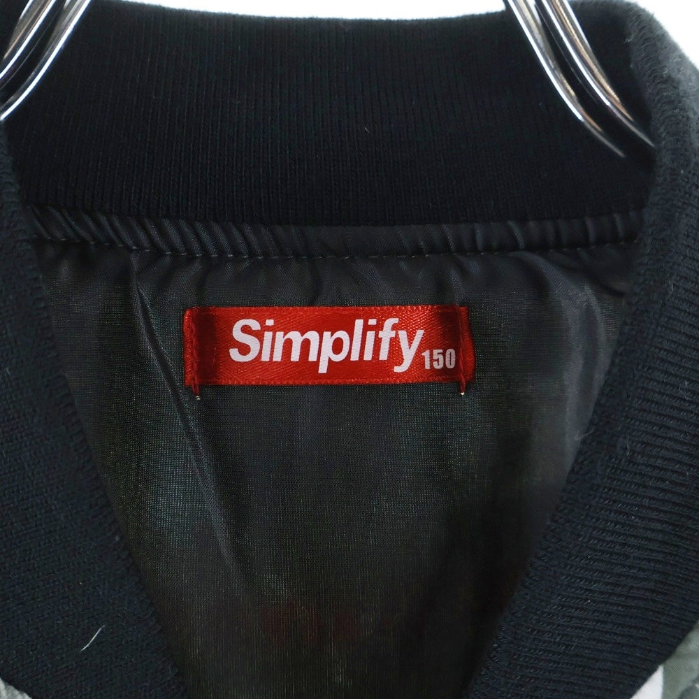 NO BRAND(ノーブランド) SIMPLIFY シンプリファイ フォト総柄 ジャケット キッズ グレー