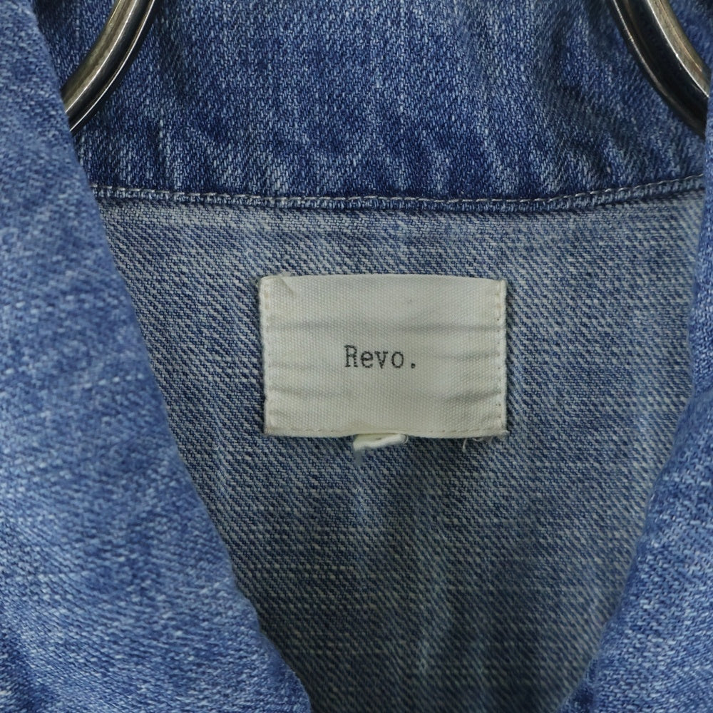 REVO.(レボ) スナップボタン デニム コーチジャケット インディゴ