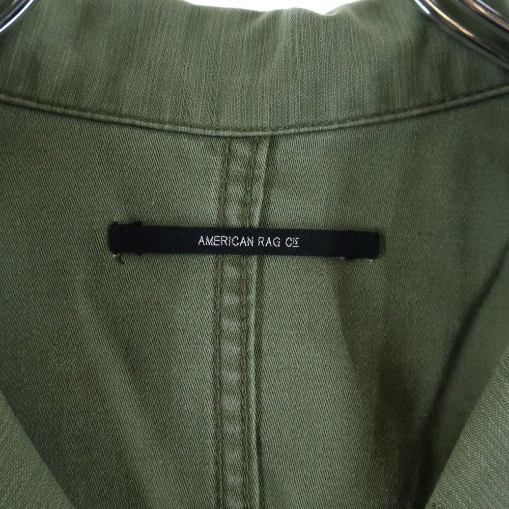 AMERICAN RAG CIE(アメリカンラグシー) ミリタリーサンプリング 長袖フィールドシャツ カーキ
