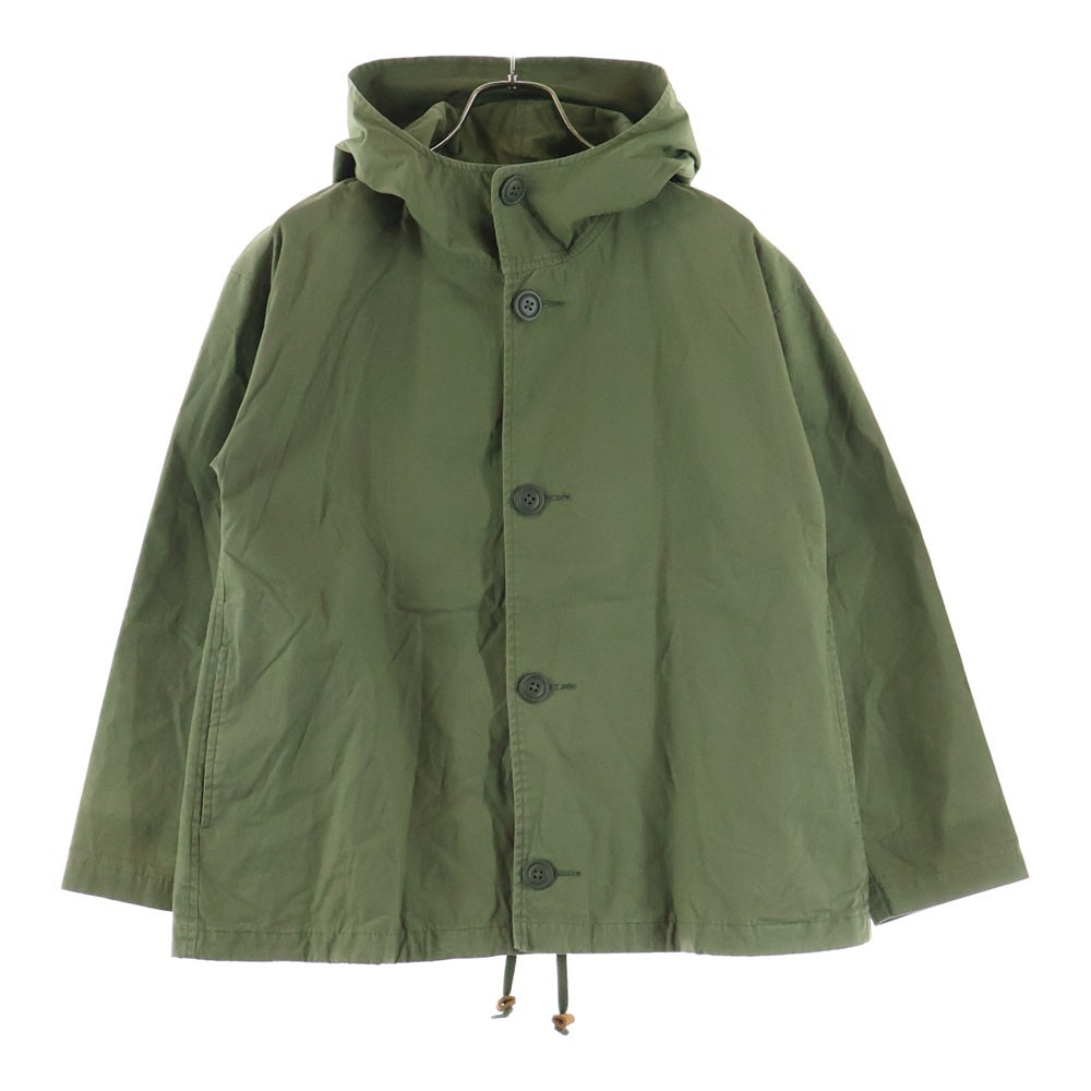 SHIPS(シップス) liflattie ships リフラティシップス フーデッド長袖シャツ レディース カーキ