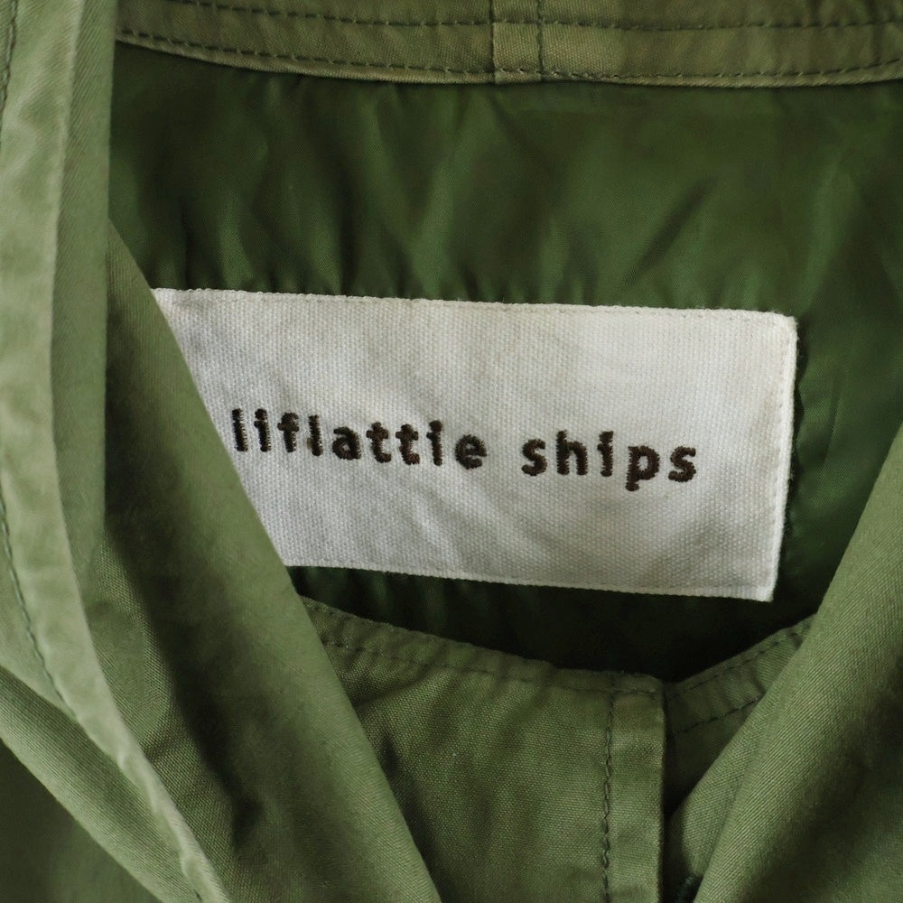 SHIPS(シップス) liflattie ships リフラティシップス フーデッド長袖シャツ レディース カーキ