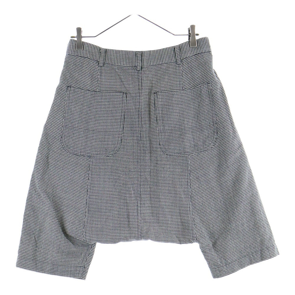 BLACK COMME des GARCONS(ブラックコムデギャルソン) 10AW AD2010 千鳥格子 ウール サルエルパンツ ブラック/ホワイト 1F-P020