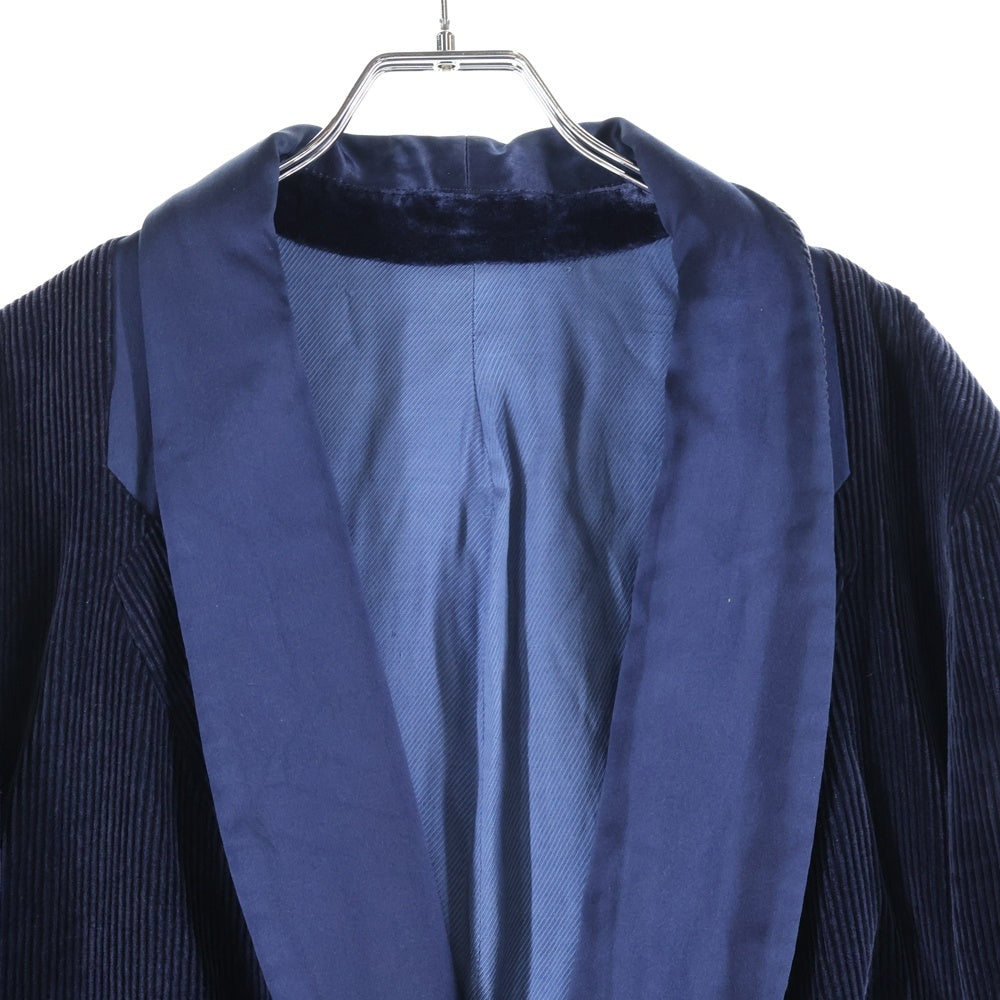 TAKAHIROMIYASHITA The SoloIst.(タカヒロミヤシタザソロイスト) SHAWL COLLAR 1-B JACKET ショールカラー カシミアコーデュロイ カットオフ 1B テーラードジャケット ネイビー sg.0151b