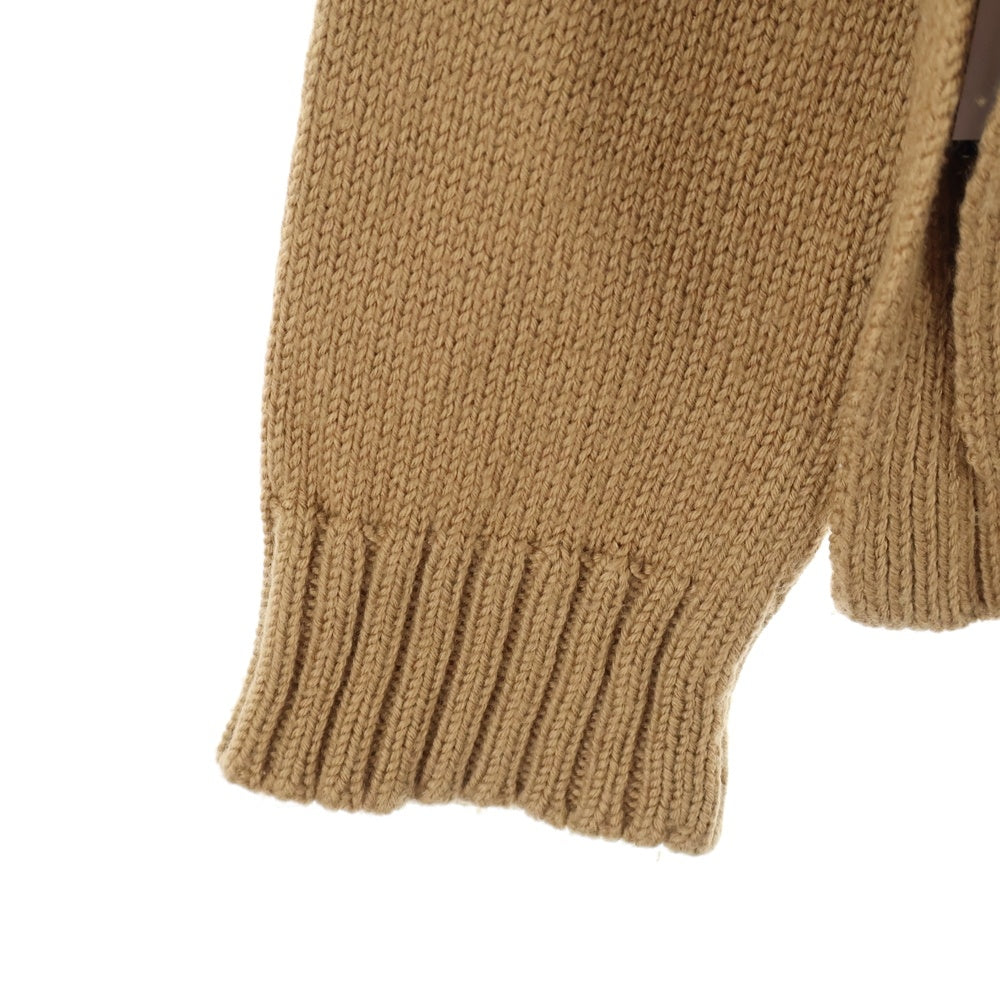 TAKAHIROMIYASHITA The SoloIst.(タカヒロミヤシタザソロイスト) 13AW ボタンアップタートルネック ウールニット セーター ブラウン sg.0030