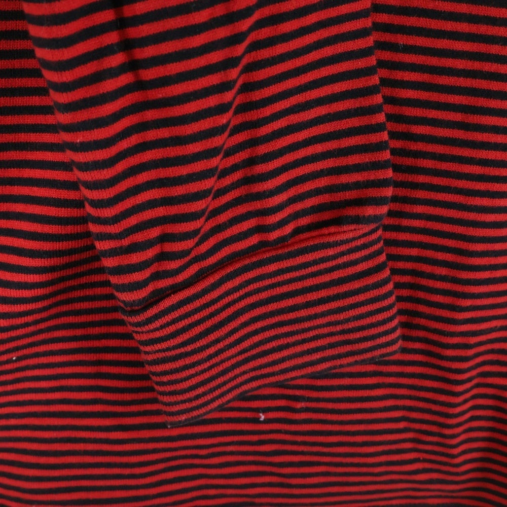 NUMBER (N)INE(ナンバーナイン) 05AW ARCHIVE HIGH STREET期 ハイストリート期 ボーダー ハイネック コットンニット セーター レッド/ブラック アーカイブ