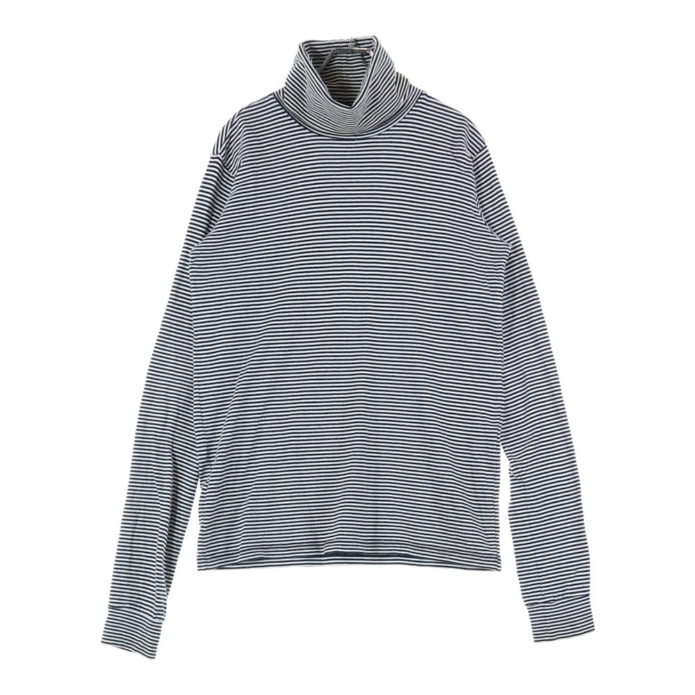 NUMBER (N)INE(ナンバーナイン) 05AW ARCHIVE HIGH STREET期 ハイストリート期 ボーダー ハイネック コットンニット セーター ホワイト/ブラック アーカイブ