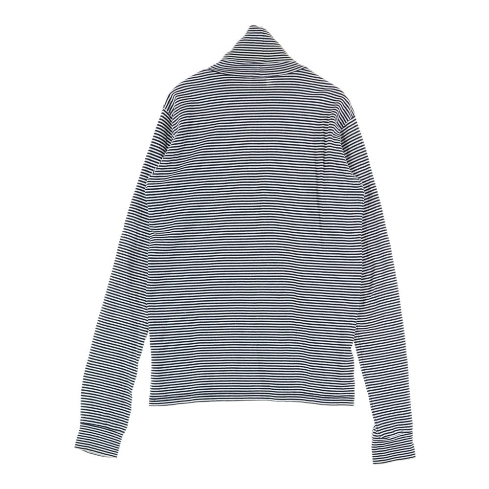 NUMBER (N)INE(ナンバーナイン) 05AW ARCHIVE HIGH STREET期 ハイストリート期 ボーダー ハイネック コットンニット セーター ホワイト/ブラック アーカイブ