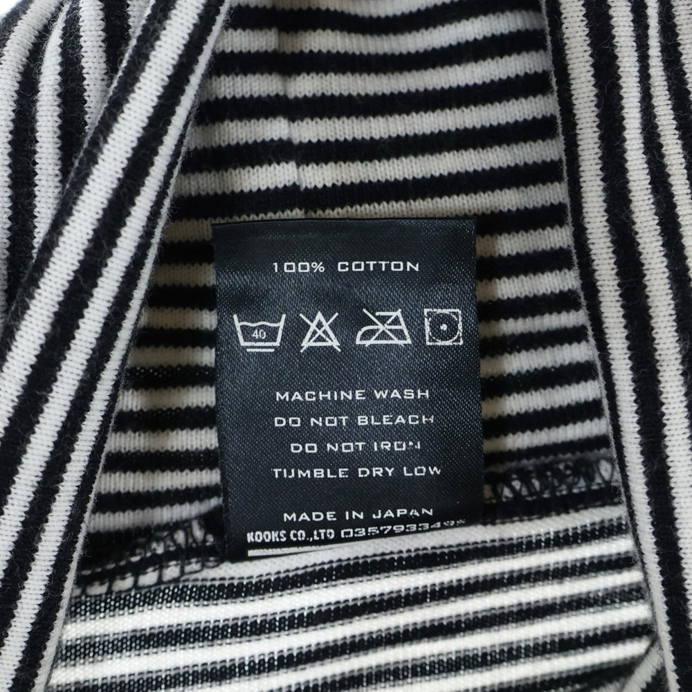 NUMBER (N)INE(ナンバーナイン) 05AW ARCHIVE HIGH STREET期 ハイストリート期 ボーダー ハイネック コットンニット セーター ホワイト/ブラック アーカイブ