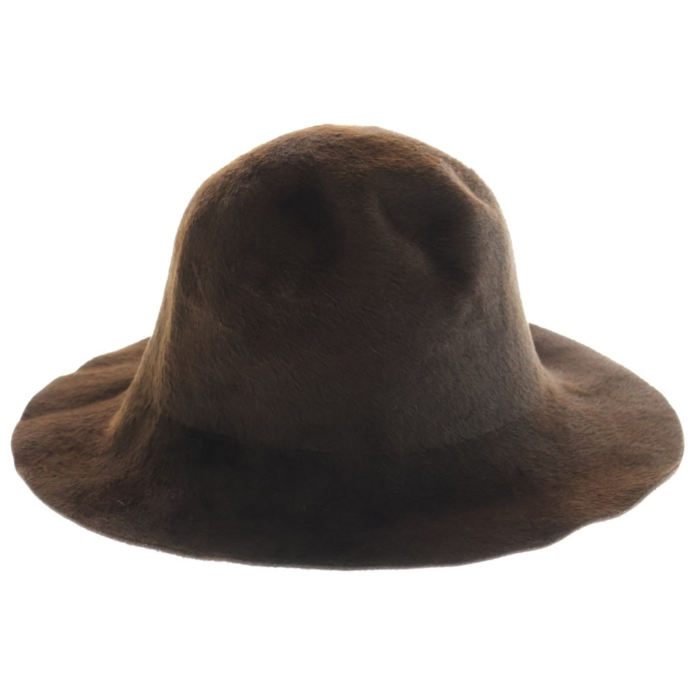 NUMBER (N)INE(ナンバーナイン) チェコ製 ハラコハット 帽子 ブラウン