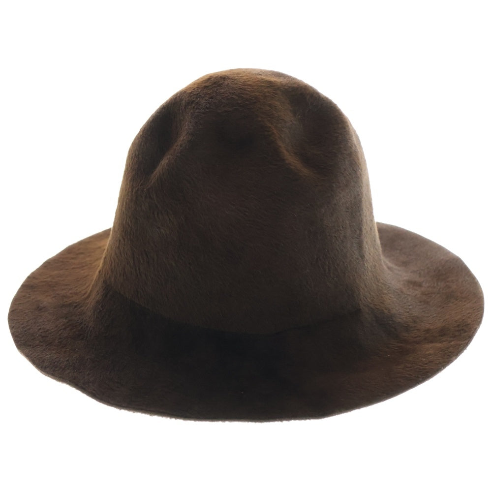 NUMBER (N)INE(ナンバーナイン) チェコ製 ハラコハット 帽子 ブラウン