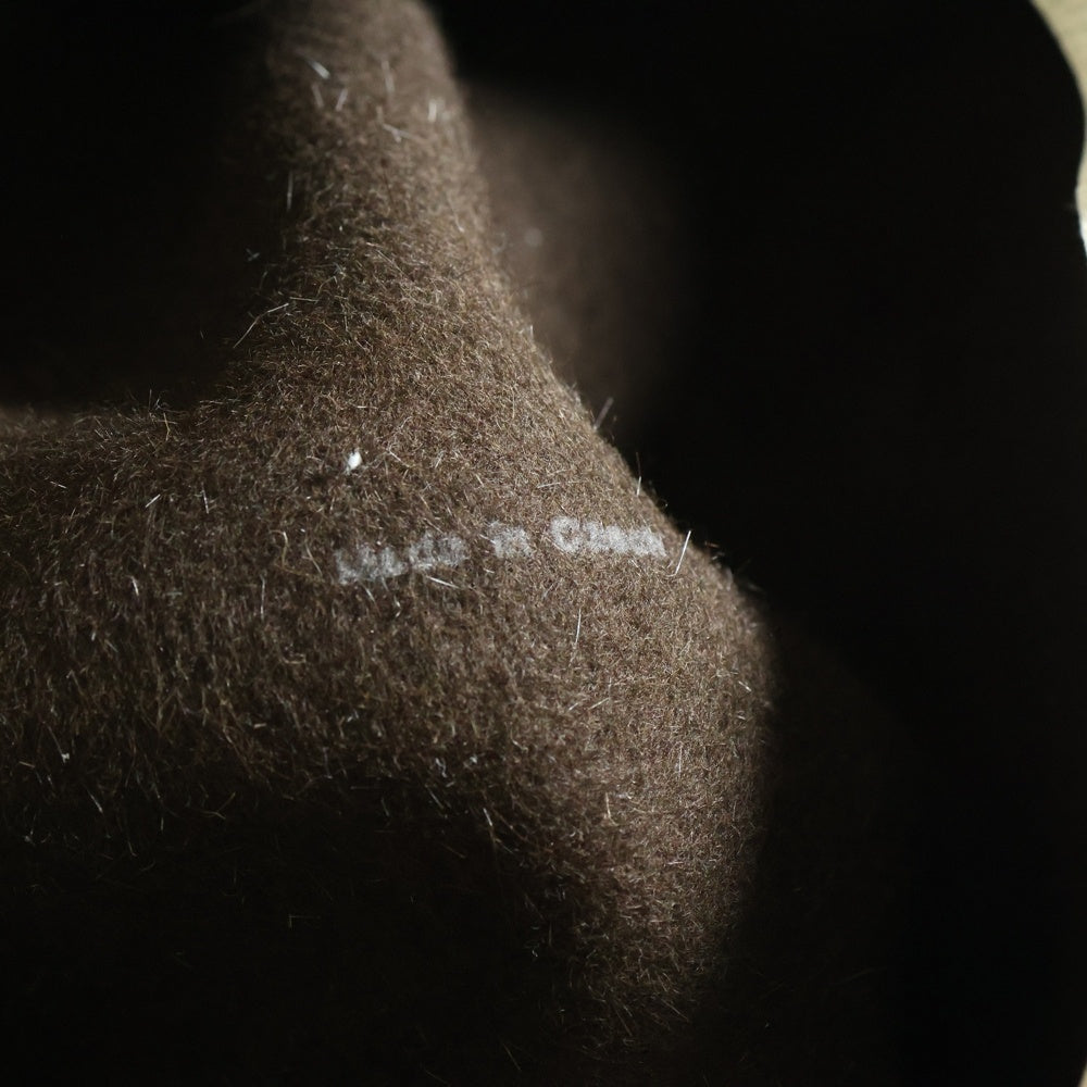 NUMBER (N)INE(ナンバーナイン) チェコ製 ハラコハット 帽子 ブラウン