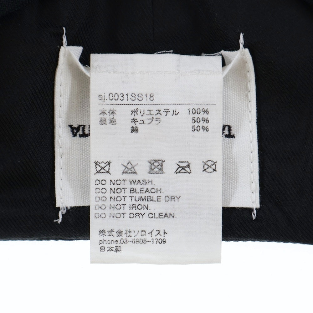 TAKAHIROMIYASHITA The SoloIst.(タカヒロミヤシタザソロイスト) 18SS 音符エンブロイダリー アームジャケット ブラック sj.0031SS18