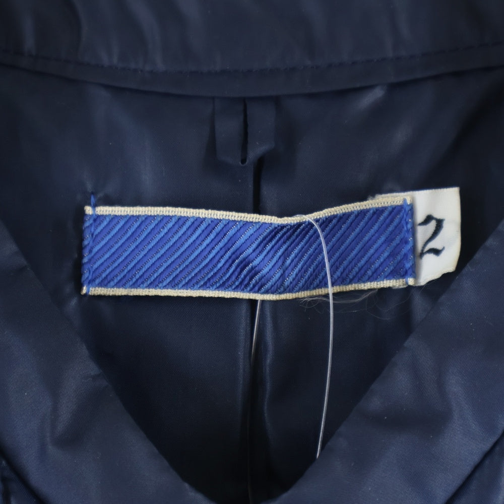 NUMBER (N)INE(ナンバーナイン) 90S ARCHIVE 青タグ 日本製 中綿 ノーカラージャケット ネイビー