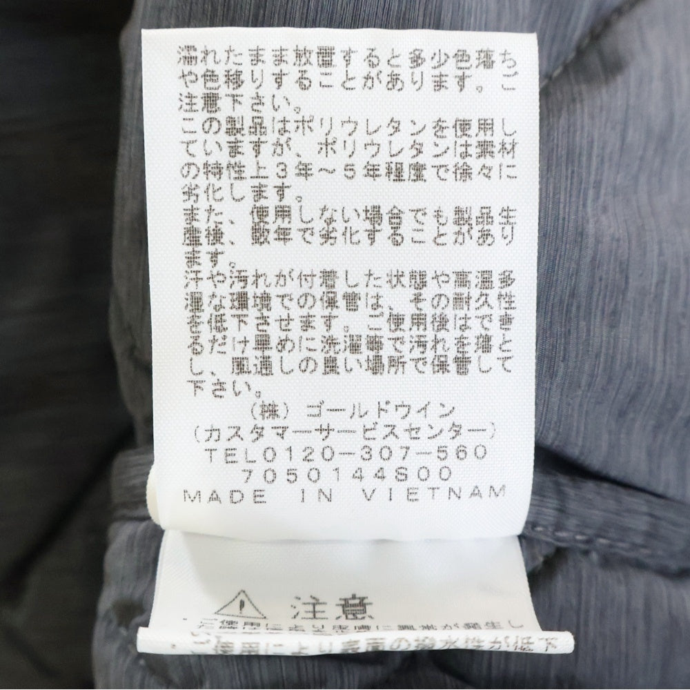 THE NORTH FACE(ザノースフェイス) VERTEX SWEAT HOODIE ヴァーテックス 胸ロゴデザイン 中綿 フーデッド ダウンジャケット グレー NY81783