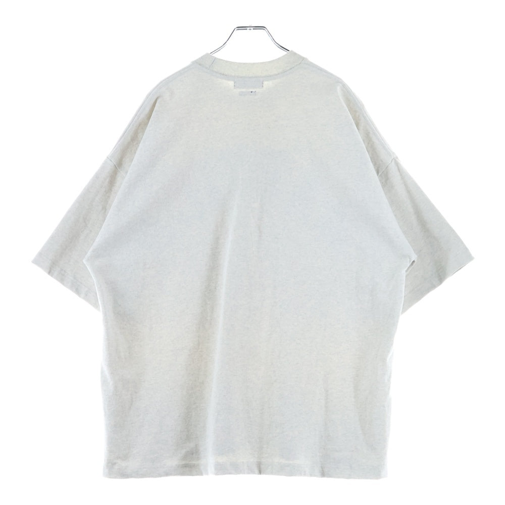 NAUTICA(ノーティカ) 21AW フロントロゴデザイン アーチロゴ クルーネック カットソー 半袖Tシャツ グレー 212-1276