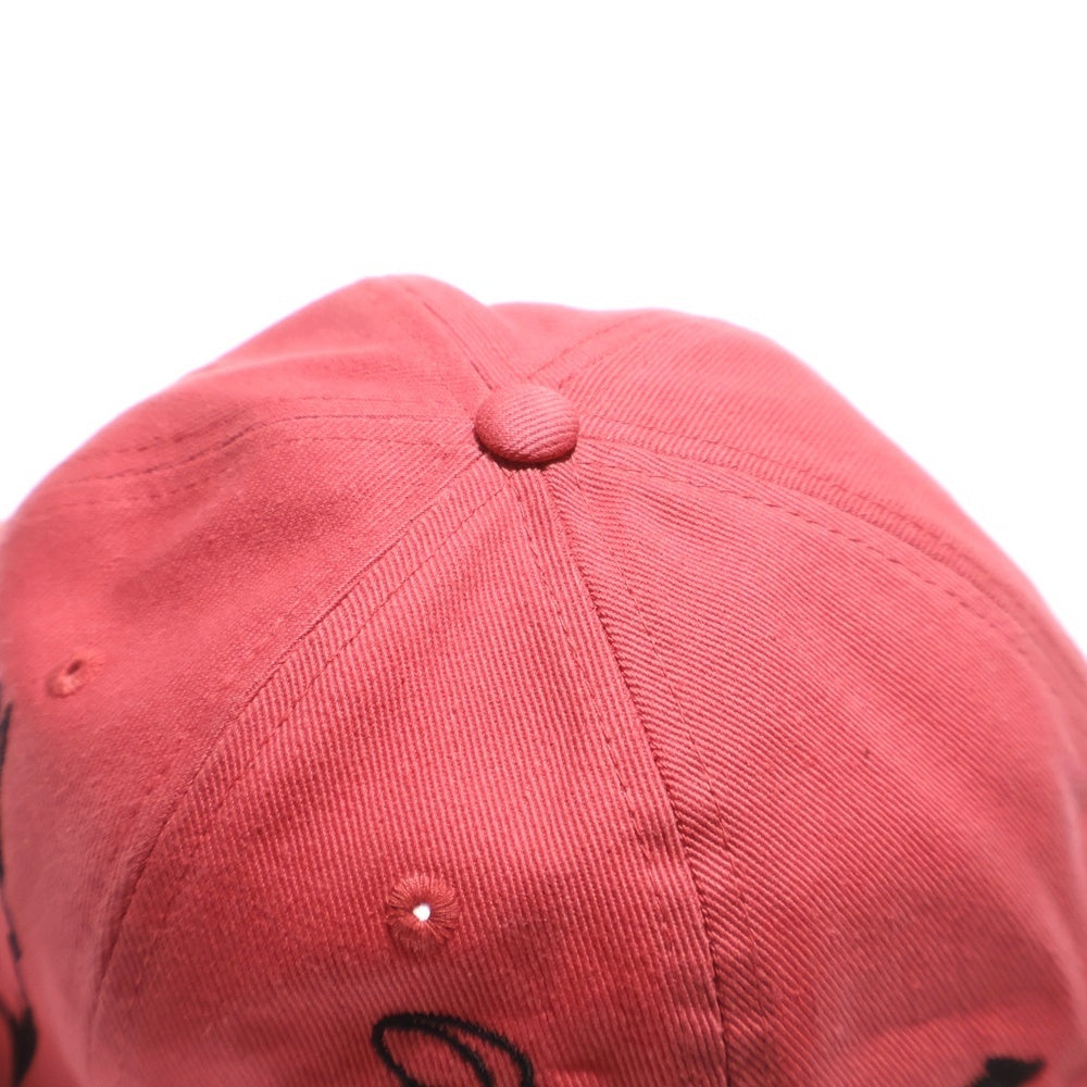 C.E(シーイー) BBW CAP ロゴ刺繍 6パネル ベースボールキャップ 帽子 ピンク CES25G05