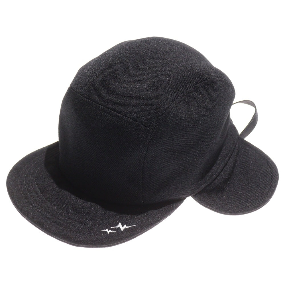 WHIZLIMITED(ウィズリミテッド) 刺繍入り コットンフライトキャップ 帽子 ブラック