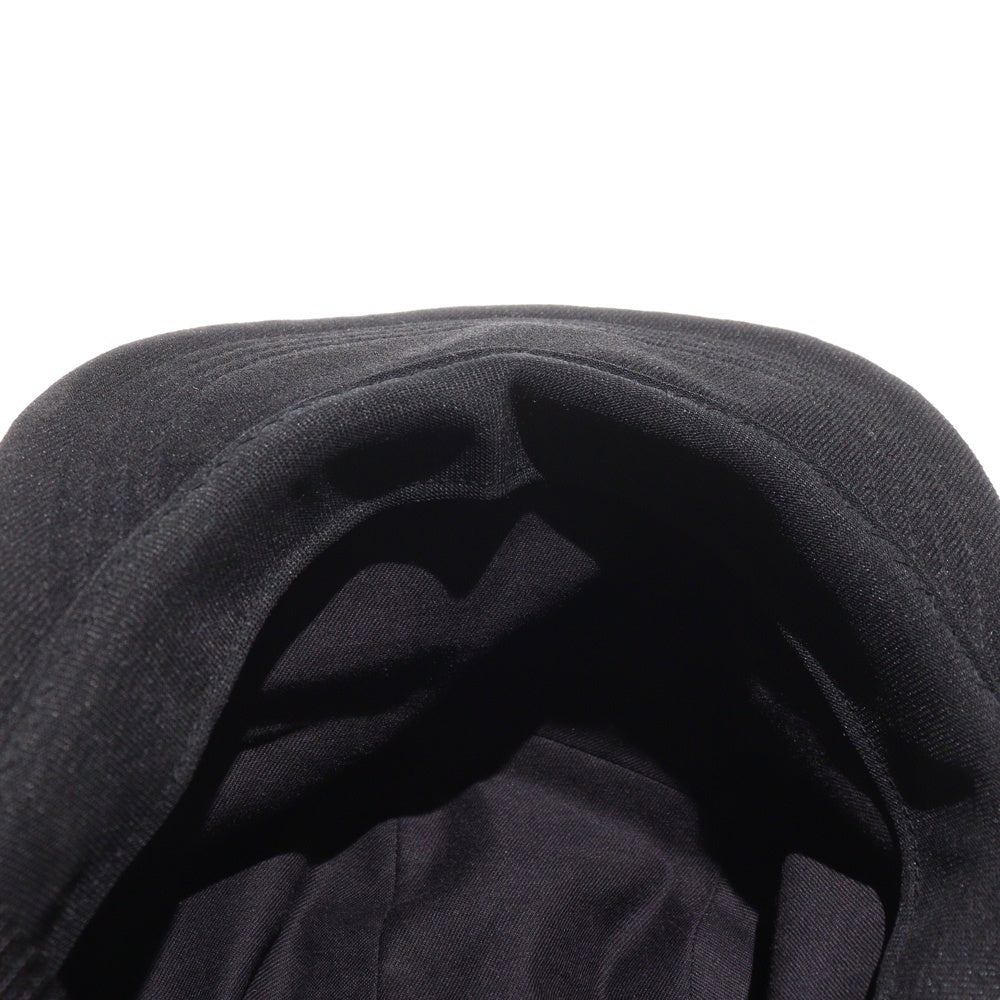 WHIZLIMITED(ウィズリミテッド) 刺繍入り コットンフライトキャップ 帽子 ブラック
